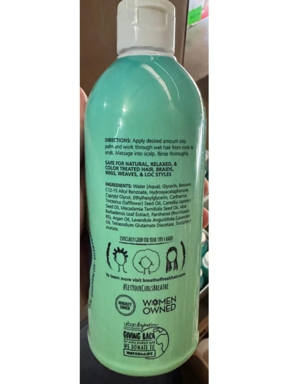 Urban Hydration Breath of Fresh Hair Kids Co-Wash & Conditioner 12 oz - Curl Enh